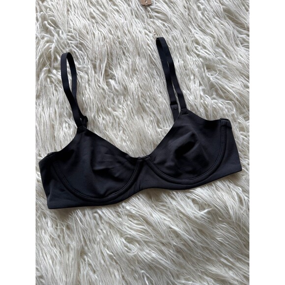 Skims Fits Everybody Unlined Demi Bra Onyx Size 32B - Picture 4 of 7
